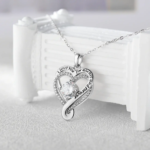 Eternal Love – Double Heart Necklace and Heart Card - Image 6