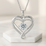 Eternal Love – Double Heart Necklace and Heart Card - Image 8