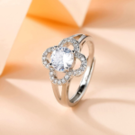 An Eternal Promise - Four-Leaf Clover Zircon Four-Piece Set - Image 6