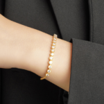 18K White Gold/Gold Diamond Bracelet - Adjustable Style - Image 6
