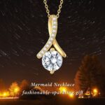 Mermaid Tail Diamond-Studded Fashion Collarbone Necklace