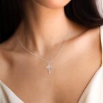 Rotatable crown cross necklace (full diamond zircon pendant clavicle chain) - Image 9