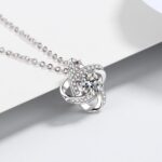 Lucky Four-Leaf Clover - Diamond Necklace - Image 4
