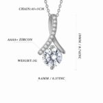 Mermaid Tail Diamond-Studded Fashion Collarbone Necklace - Image 2