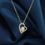 Eternal Heart - Heart-shaped Diamond-encrusted Fashionable and Versatile Collarbone Necklace - Image 4
