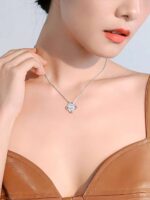 Lucky Four-Leaf Clover - Diamond Necklace - Image 8