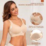 A seamless and wireless supportive bra suitable for women, with no steel band design, it is soft and comfortable, can perfectly cover the breasts, and is suitable for daily wear. - Image 3