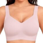 A seamless and wireless supportive bra suitable for women, with no steel band design, it is soft and comfortable, can perfectly cover the breasts, and is suitable for daily wear. - Image 4