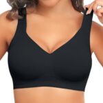 A seamless and wireless supportive bra suitable for women, with no steel band design, it is soft and comfortable, can perfectly cover the breasts, and is suitable for daily wear. - Image 5
