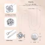 Lucky Four-Leaf Clover - Diamond Necklace - Image 5