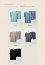 Cool and comfortable couple pajamas, women's round neck short-sleeved pajama set, summer shorts, men's seamless ice silk loungewear, sporty loose casual loungewear. - Image 12