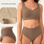Women's seamless ice silk underwear set, a complete summer two-piece underwear set. - Image 2