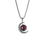 Trendy and Cool Retro Pendant for Couples of the 12 Zodiac Signs - Hip Hop Crescent Neck Accessories for Men and Women - Image 2