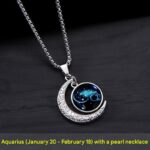 Trendy and Cool Retro Pendant for Couples of the 12 Zodiac Signs - Hip Hop Crescent Neck Accessories for Men and Women - Image 14