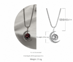 Trendy and Cool Retro Pendant for Couples of the 12 Zodiac Signs - Hip Hop Crescent Neck Accessories for Men and Women - Image 3