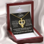 Eternal Love – Double Heart Necklace and Heart Card - Image 2