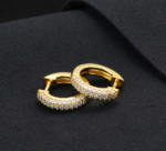 New S925 Sterling Silver Earrings with Full Diamond Moissanite Cuffs | Stylish and Exquisite Trendy Earrings | Unisex Style - Image 7