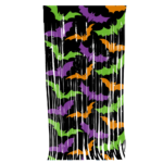 Halloween Pumpkin, Ghost, and Bat Curtain – Haunted House Themed Party Decoration & Backdrop - Image 5