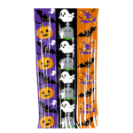 Halloween Pumpkin, Ghost, and Bat Curtain – Haunted House Themed Party Decoration & Backdrop - Image 7
